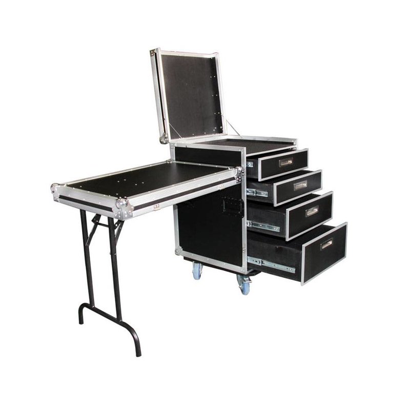 DC-4 Laden flightcase met werkblad