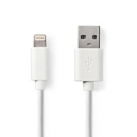 Nedis Oplaadkabel Apple lightning 8-pins naar USB 2m wit Oplaadkabel Apple lightning 8-pins naar USB 2m wit