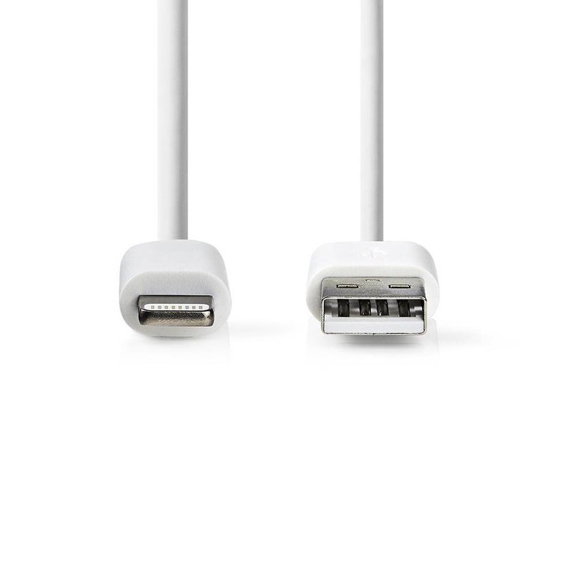 Oplaadkabel Apple lightning 8-pins naar USB 3m wit
