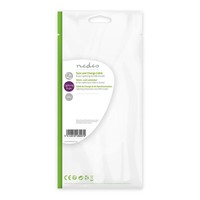 Oplaadkabel Apple lightning 8-pins naar USB 3m wit