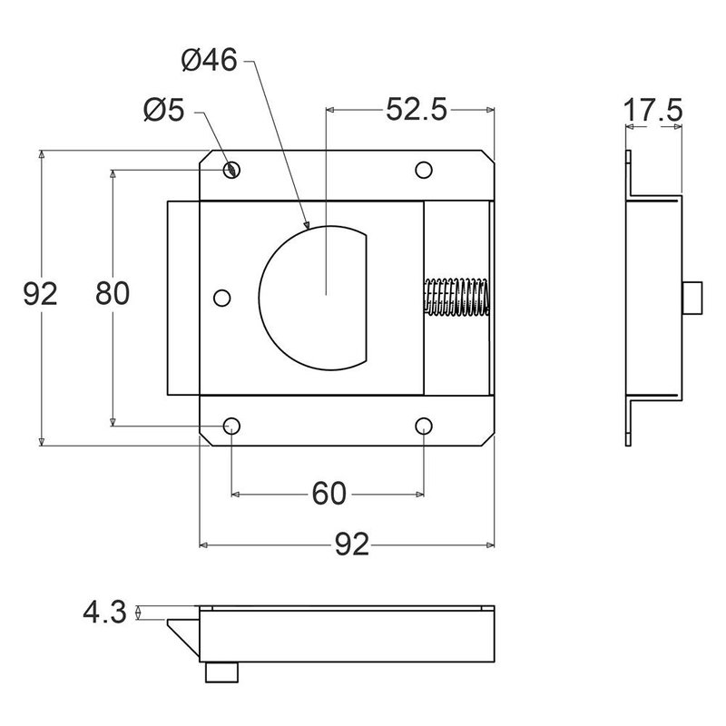 Penn Elcom L2470 Slam lid sluiting L2470 Slam lid sluiting