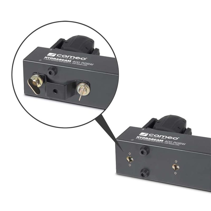Hydrabeam 400RGBW 4 RGBW moving-heads op bar