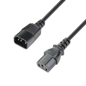 Adam Hall 8101KE0200 Euro verlengkabel 2 m Adam Hall 8101KE0200 Euro verlengkabel 2 m