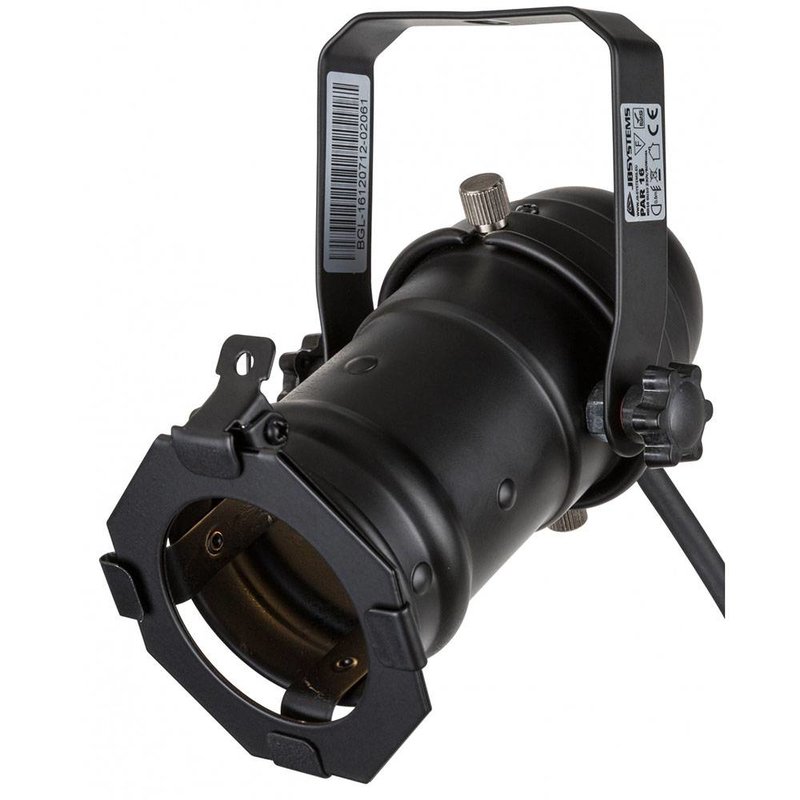 Par 16 spot met GU10D socket zwart