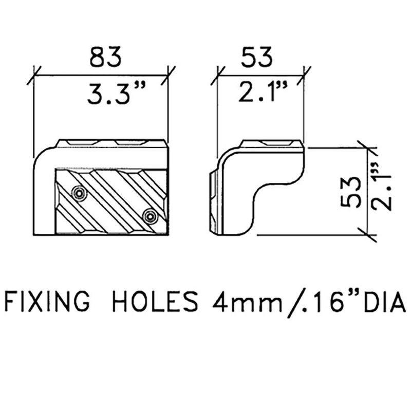 C1568 Boxhoek 83x53mm stapelbaar