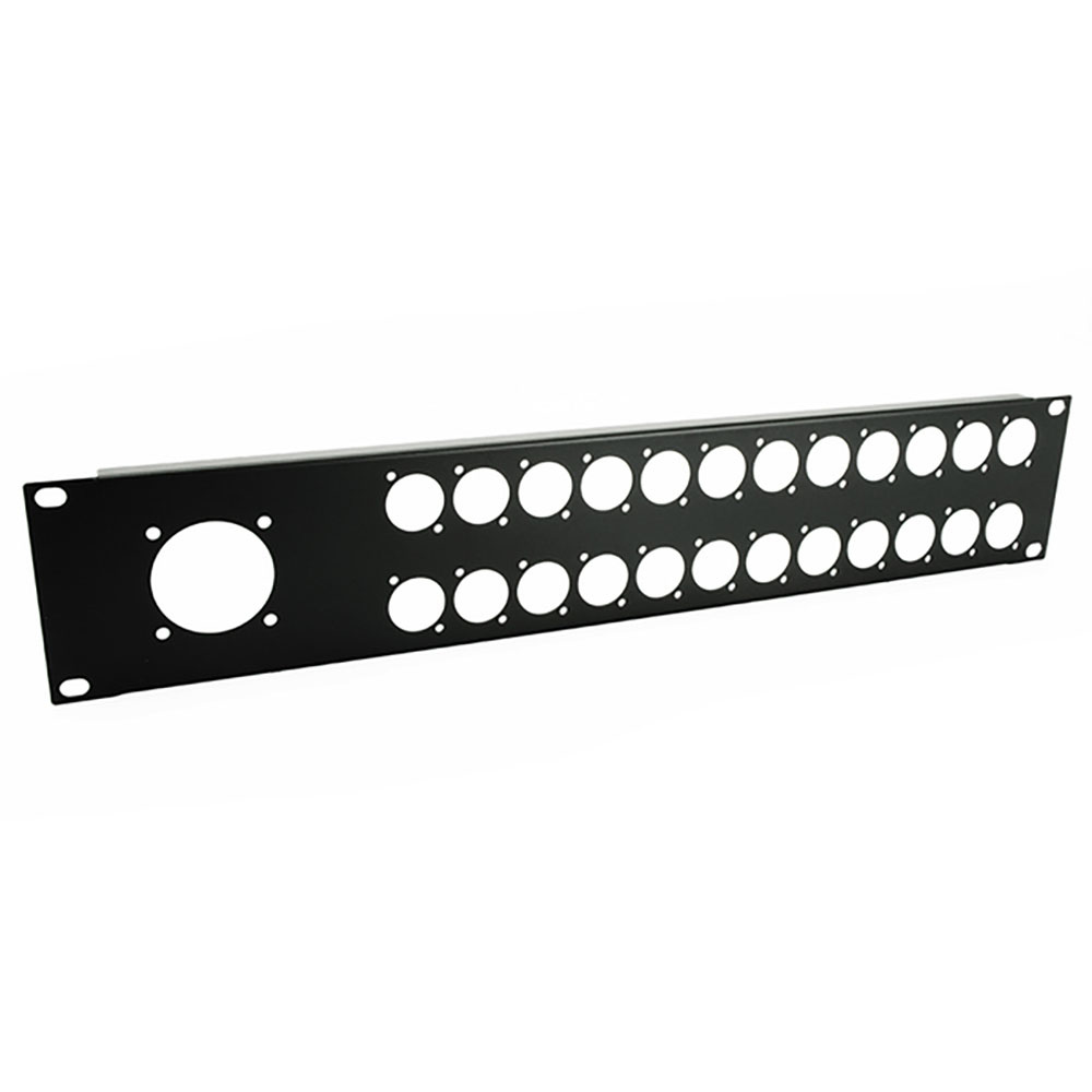 Penn Elcom R1269/2UK/24-1 Rackpaneel 24x D-hole + 1x Socapex 2 HE afbeelding