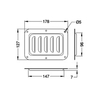 D0536/07z ventilatieschotel verticaal groot