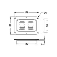 D0506/07z ventilatieschotel horizontaal groot