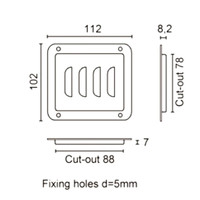 D0511/07z ventilatieschotel klein