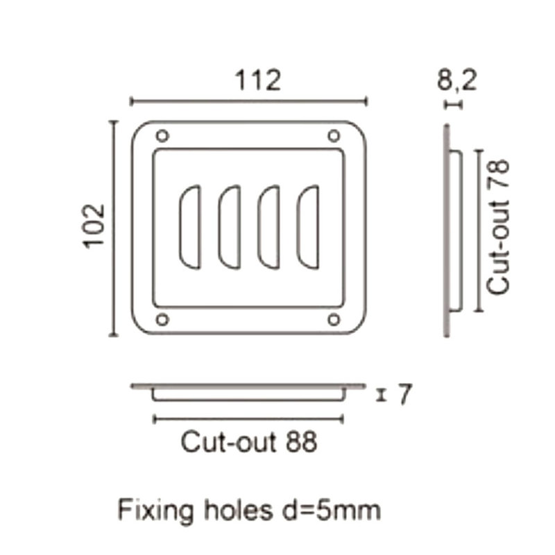 D0511/07z ventilatieschotel klein