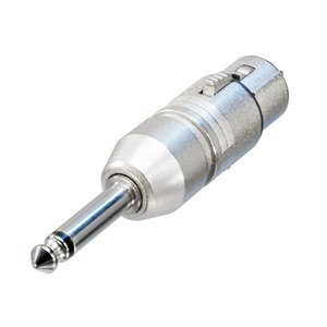 Neutrik NA2FP XLR female naar Jack mono adapter