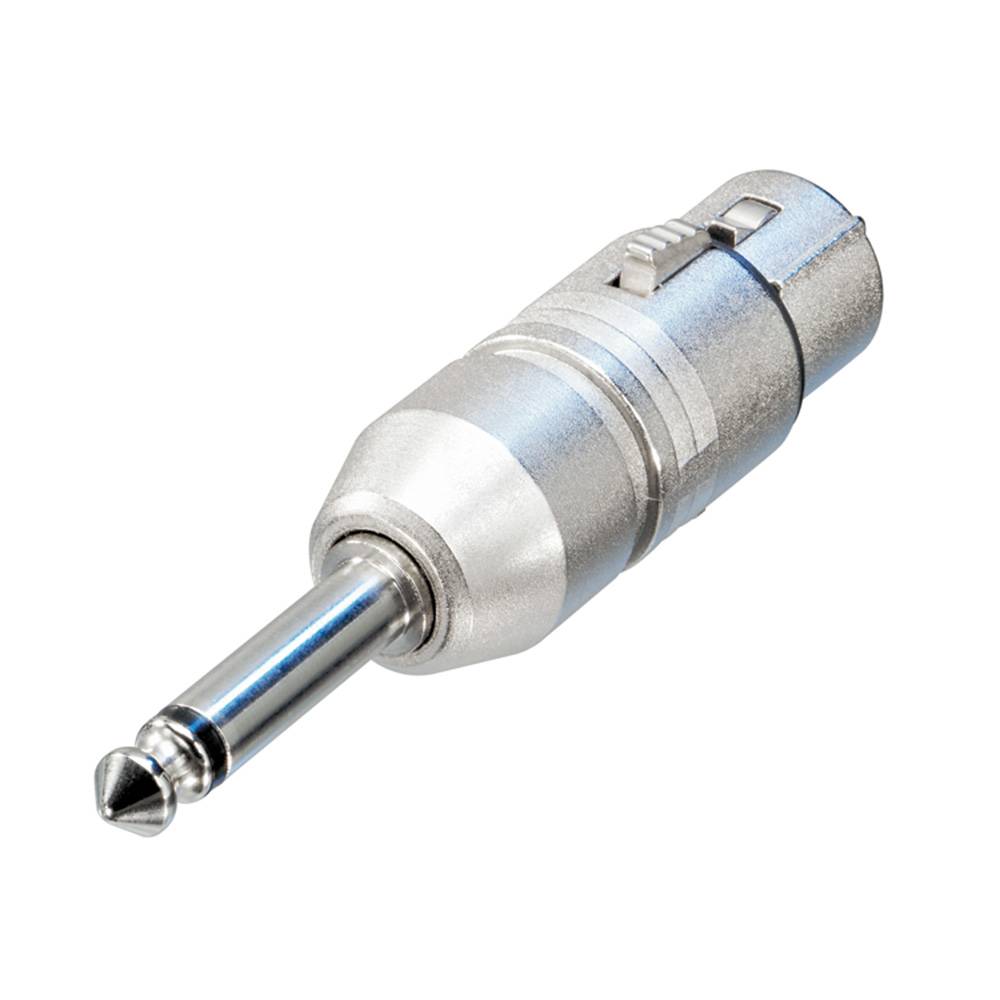 Neutrik NA2FP XLR female naar Jack mono adapter afbeelding