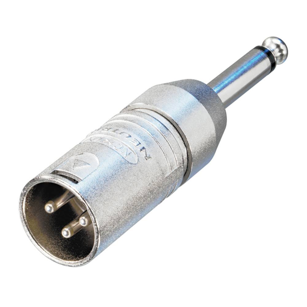 Neutrik NA2MP XLR male naar Jack mono adapter afbeelding