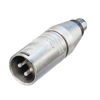 Neutrik NA2MPMF XLR male naar RCA female adapter NA2MPMF XLR male naar RCA female adapter