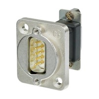 Neutrik NADB9MF DSUB9 male - female doorvoer zilver NADB9MF DSUB9 male - female doorvoer zilver