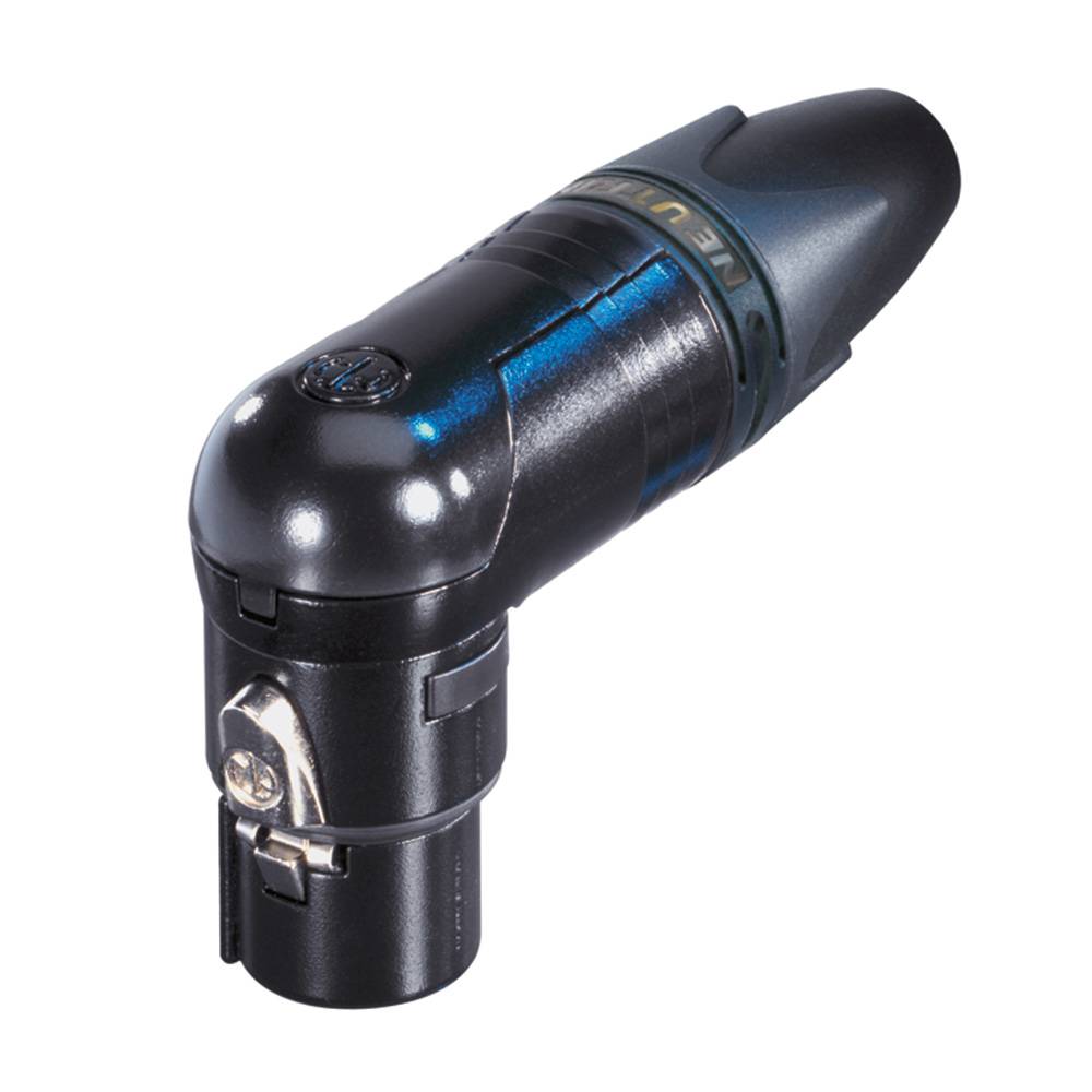 Neutrik NC3FRX-BAG Haaks Female XLR kabeldeel 3p zwart afbeelding