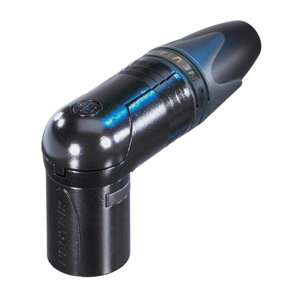 Neutrik NC3MRX-BAG Haaks Male XLR kabeldeel 3p zwart afbeelding