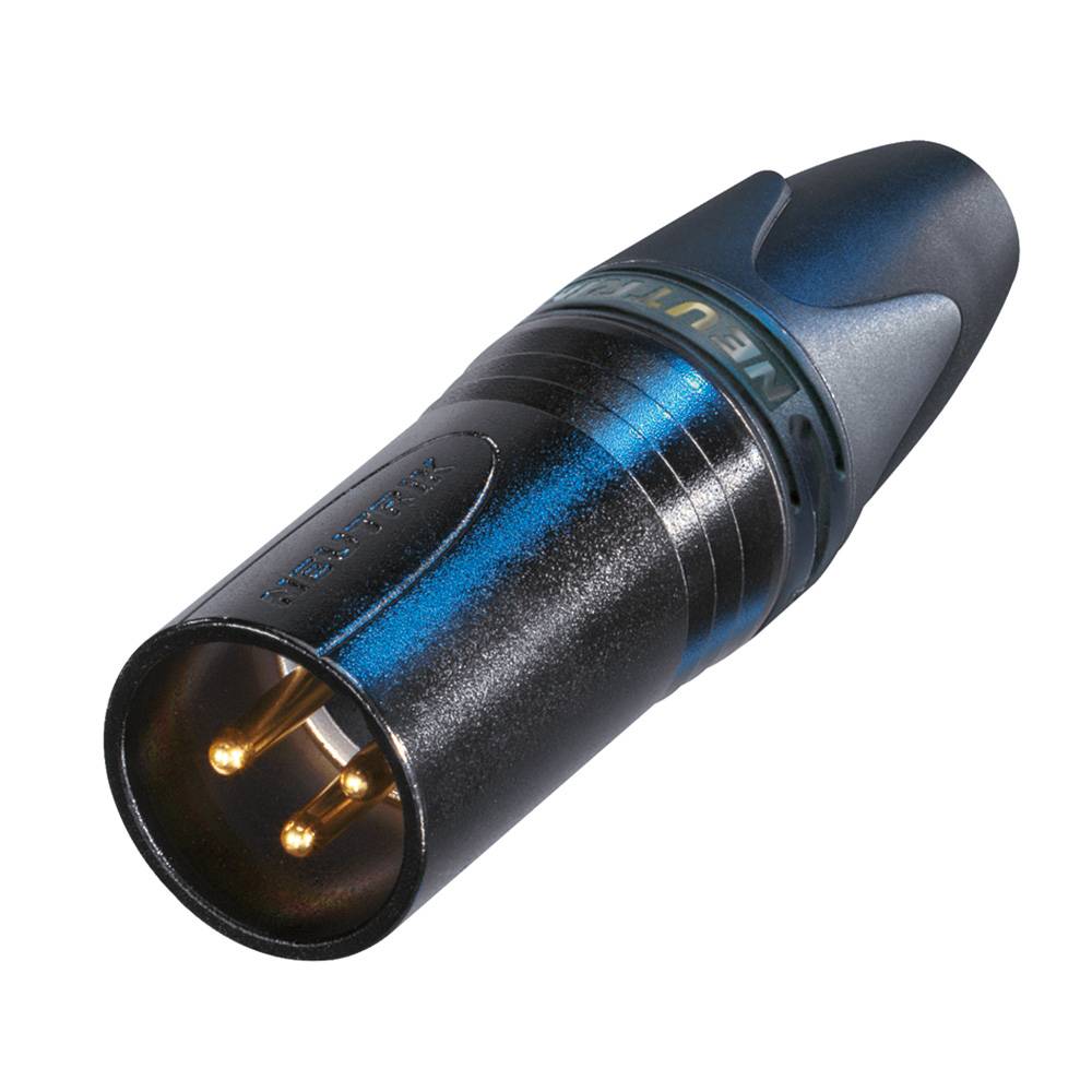 Neutrik NC3MXX-B Male XLR kabeldeel 3p zwart afbeelding