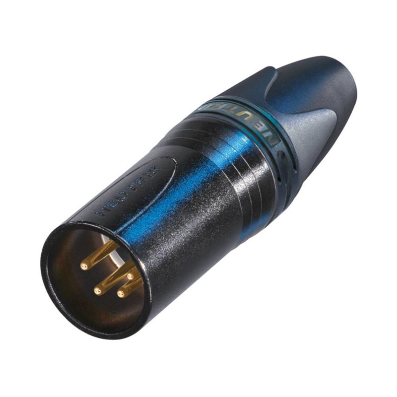 Neutrik NC4MXX-B Male XLR kabeldeel 4p zwart NC4MXX-B Male XLR kabeldeel 4p zwart
