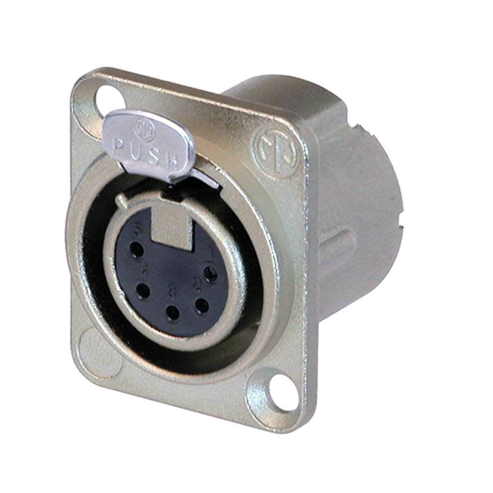 Neutrik NC5FD-LX Female XLR chassisdeel 5p afbeelding