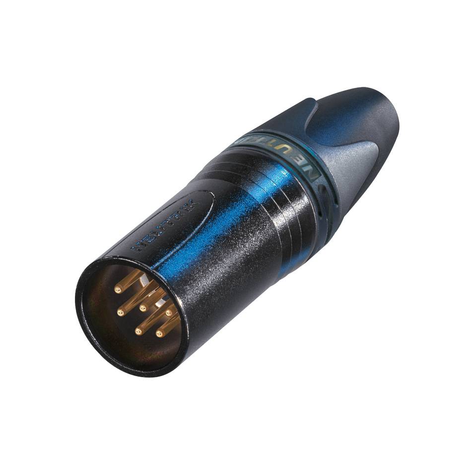 Neutrik NC6MXX-B Male XLR kabeldeel 6p zwart afbeelding