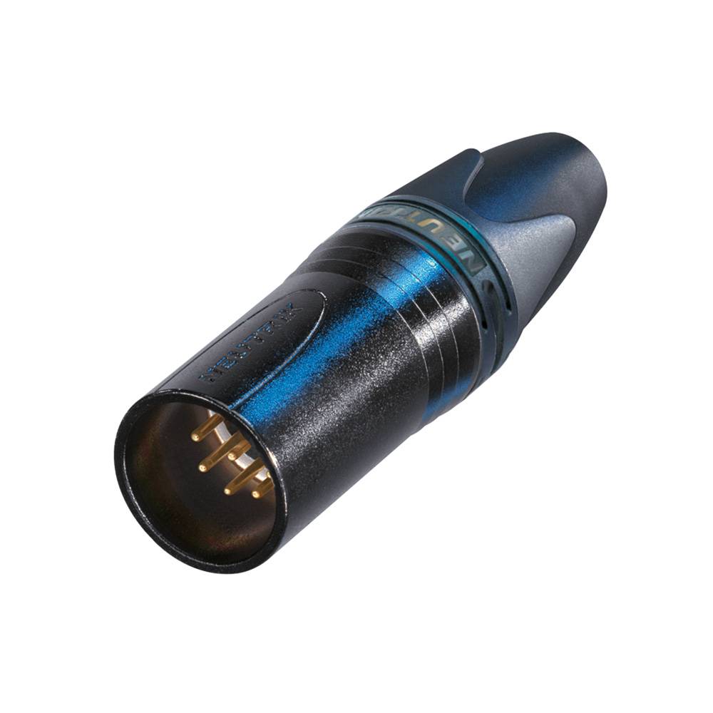 Neutrik NC7MXX-B Male XLR kabeldeel 7p zwart afbeelding