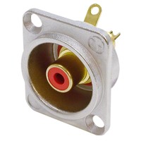 Neutrik NF2D2 RCA chassisdeel rood NF2D2 RCA chassisdeel rood