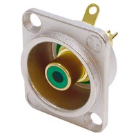 Neutrik NF2D5 RCA chassisdeel groen NF2D5 RCA chassisdeel groen