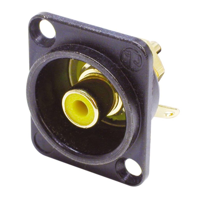 Neutrik NF2DB4 RCA chassisdeel geel NF2DB4 RCA chassisdeel geel