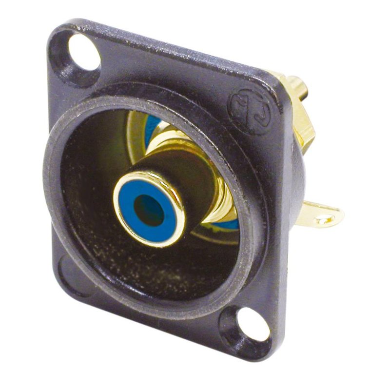 Neutrik NF2DB6 RCA chassisdeel blauw NF2DB6 RCA chassisdeel blauw