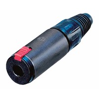 Neutrik NJ3FC6-BAG Female jack kabeldeel zwart NJ3FC6-BAG Female jack kabeldeel zwart