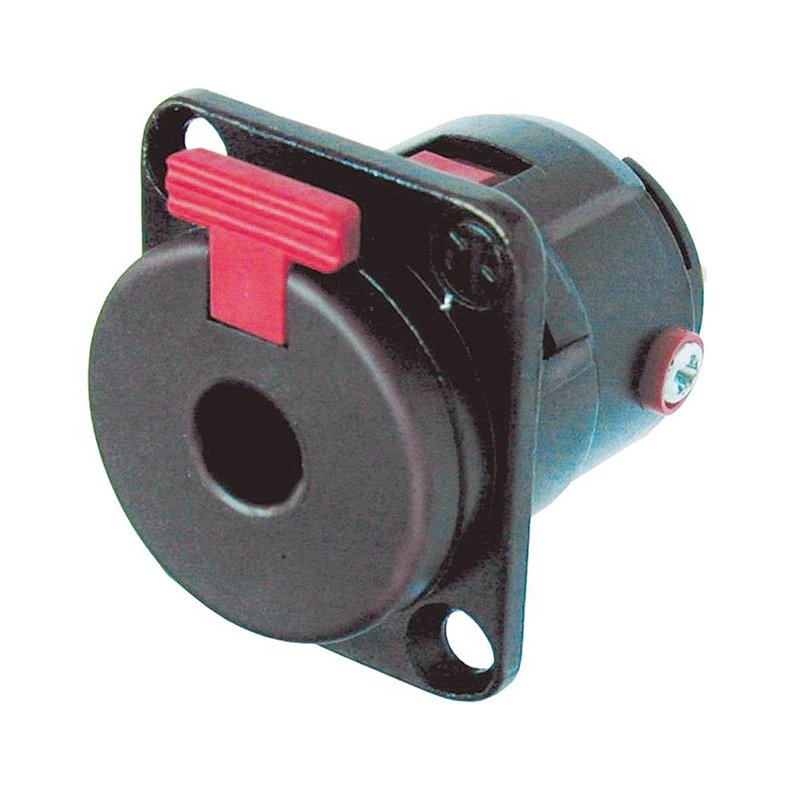 NJ3FP6C-B Female jack chassisdeel zwart