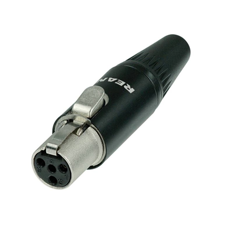 RT4FC-B mini XLR kabeldeel female 4-polig