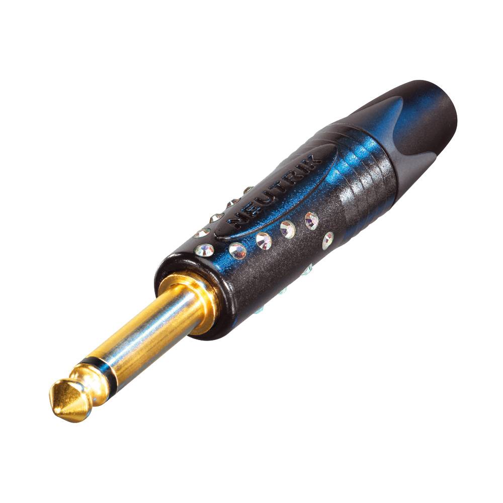 Neutrik NP2X-B-Crystal Mono jack kabeldeel zwart afbeelding