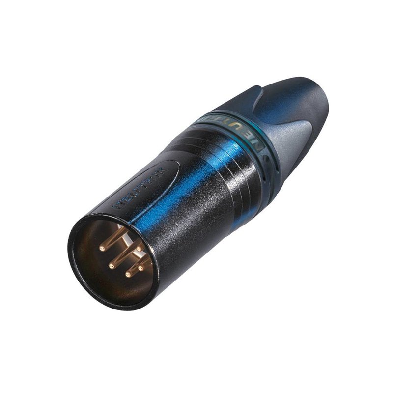 Neutrik NC5MXX-B Male XLR kabeldeel 5p zwart NC5MXX-B Male XLR kabeldeel 5p zwart