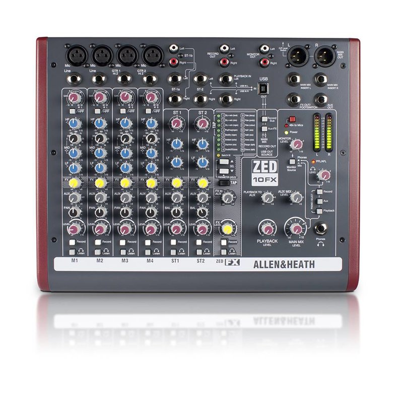 ZED10FX PA mixer met effecten