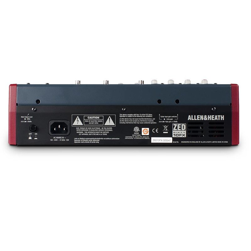 ZED60-10FX PA mixer met effecten