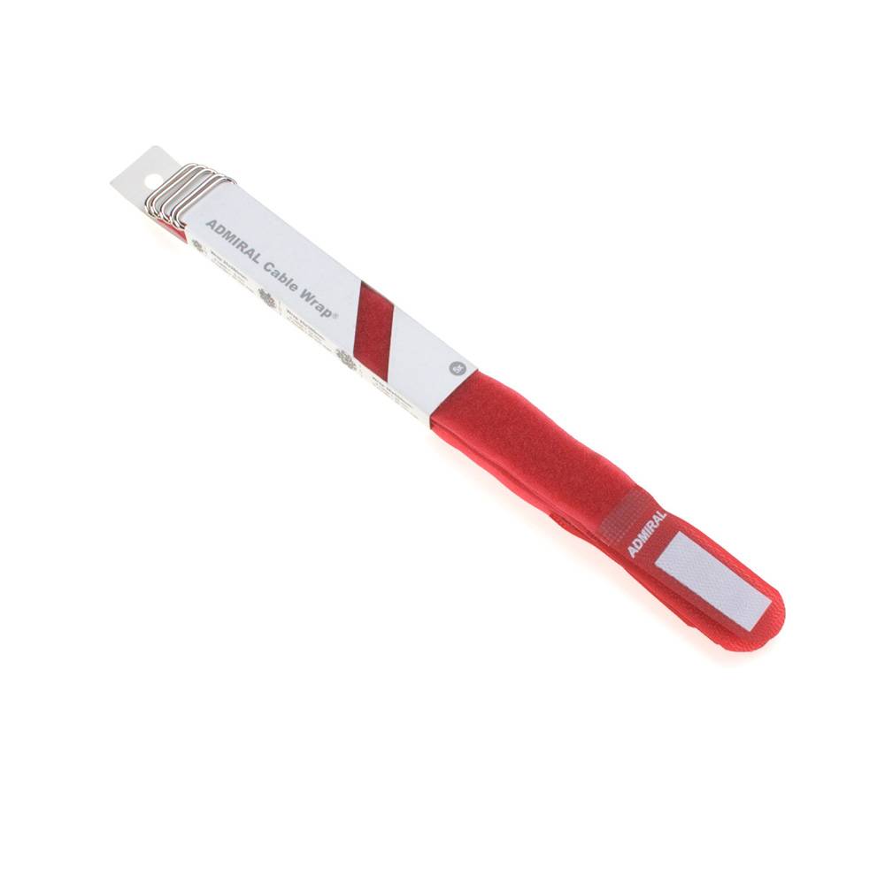 Admiral Cable Wrap kabelbinder 25x260mm rood (set van 5 stuks) afbeelding