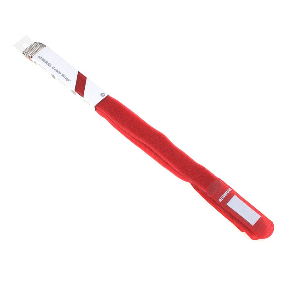 Admiral Cable Wrap kabelbinder 25x380mm rood (set van 5 stuks) afbeelding