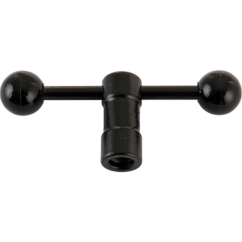 Klemmoer/stang voor microfoonstatief zwart