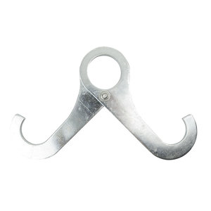 Showtec The Moustache buisklem zilver 48-51mm 100kg