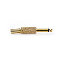 Nedis Plug 6,3 mm monojack goud met trekontlasting Plug 6,3 mm monojack goud met trekontlasting