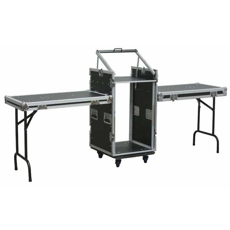 PD-F16U10T 19 inch flightcase met tafels