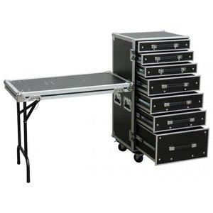 Power Dynamics PD-FA5 7 Laden flightcase met tafel