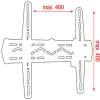 PLB-3255 TV muurbeugel 32 tot 55 inch