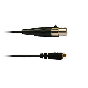 Audac 3-polige mini XLR kabel zwart voor div. headsets