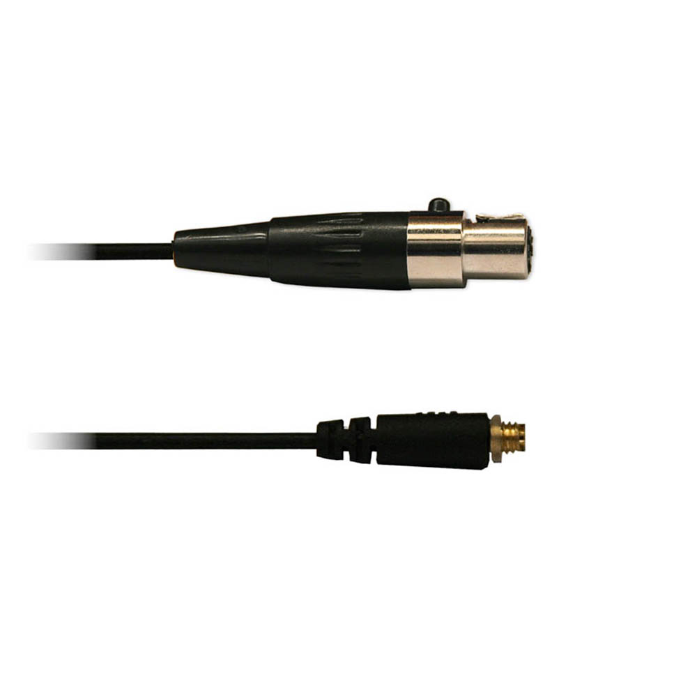 Audac 3-polige mini XLR kabel zwart voor div. headsets afbeelding