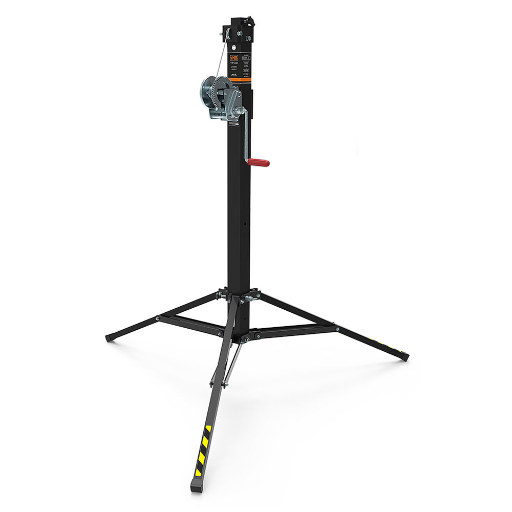 VMB TP-20 wind-up statief tot 3m en 100kg zwart afbeelding