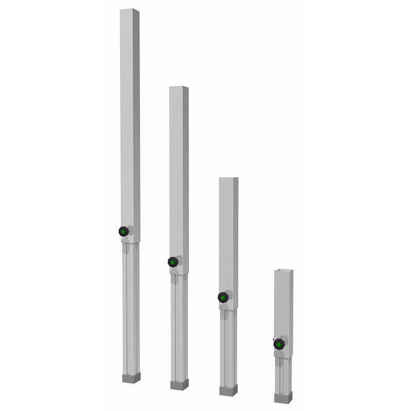 Telescopische podiumpoot 80-140cm (4 stuks)