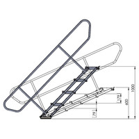 Verstelbare podiumtrap 60-100cm